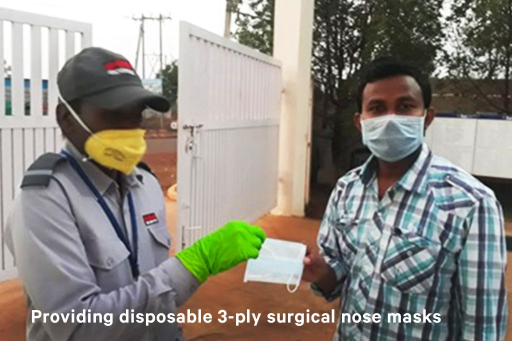 Providing disposable 3-ply surgical masks