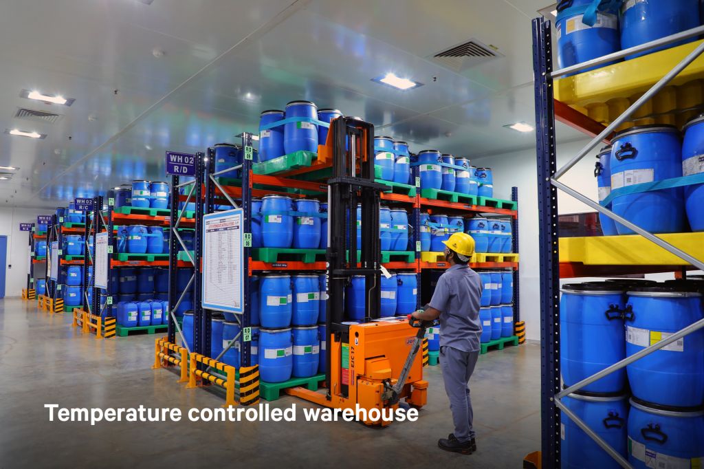 Temperature controlled warehouse