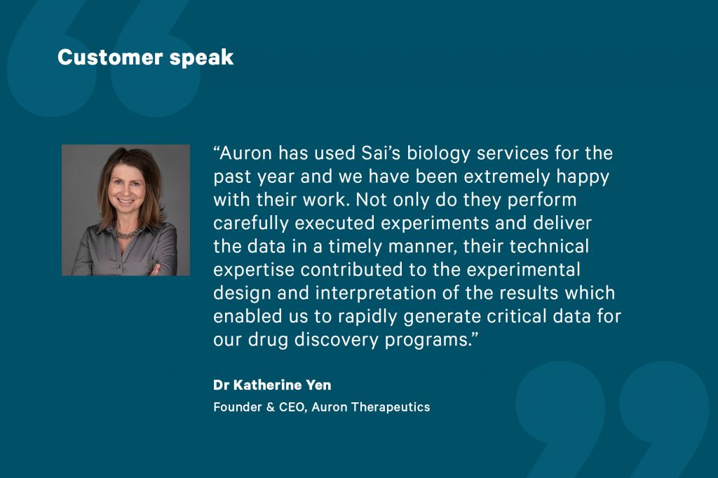 Dr Katherine Yen, Founder & CEO of Auron Therapeutics